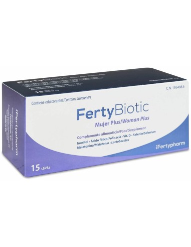 Fertybiotic Mujer Plus, 15 Sticks