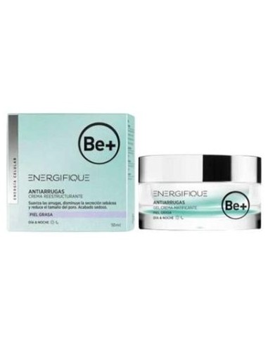 Be+ Energifique Gel Crema Antiarrugas Matificante, 50 Ml