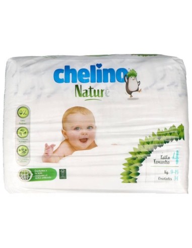 Chelino Nature Pañales Talla 4, 34 Unidades