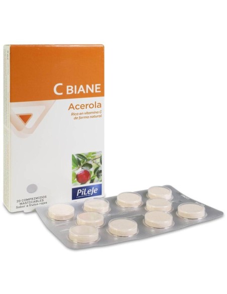 Pileje C-Biane, 20 Comprimidos Masticables