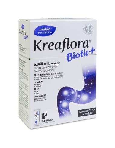 Máyla Pharma Kreaflora Biotic+, 10 Sticks