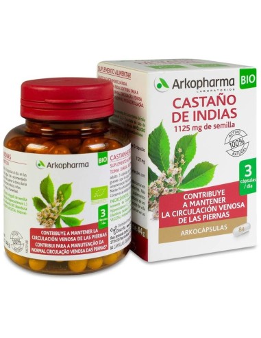 Arkopharma Arkocápsulas Castaño De Indias, 84 Cápsulas