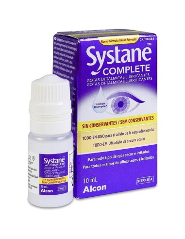 Alcon Systame Complete Sin Conservantes, 10 Ml