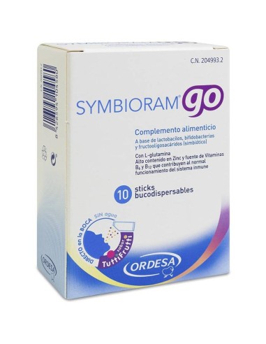 Symbioram Go 10 Sticks Bucodispersables