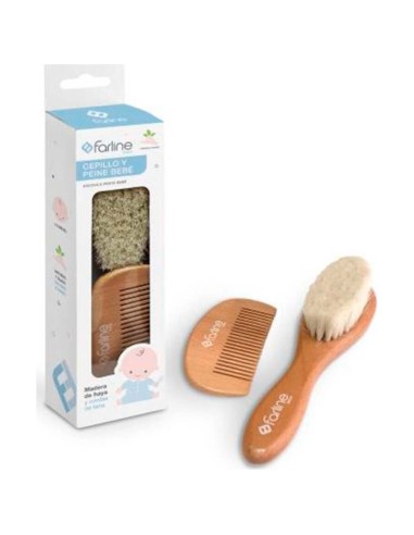 Farline Pack Con Peine Y Cepillo De Bebé, 1 Unidad