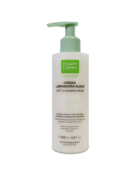 Martiderm Acniover Restore Crema Limpiadora Suave, 200 Ml