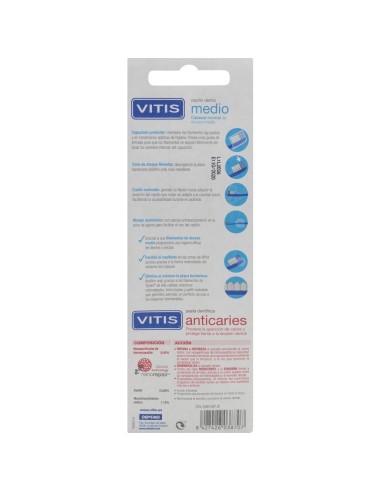 Pack Vitis Cepillo Medio + Pasta Dentífrica Regalo, 1 Ud 2