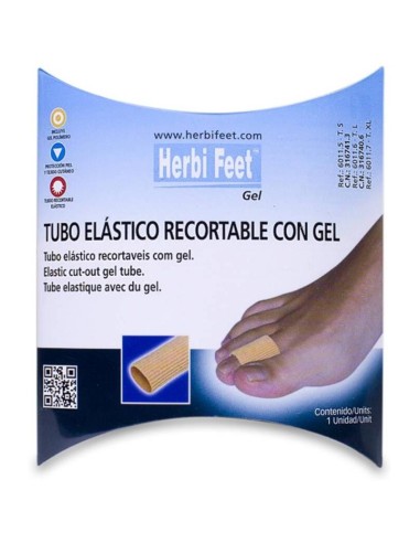 Herbi Feet Tubo Elástico Recortable Con Gel T/S 1Ud