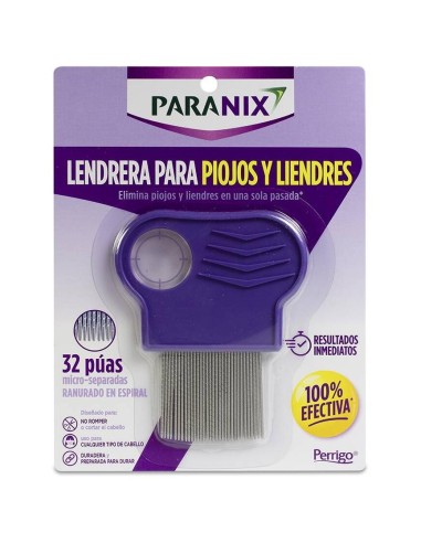 Paranix Peine Antipiojos Lendrera, 1 Ud