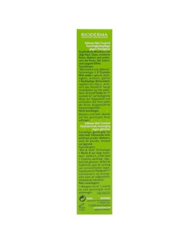 Bioderma Sébium Mat Control, 30 Ml 2