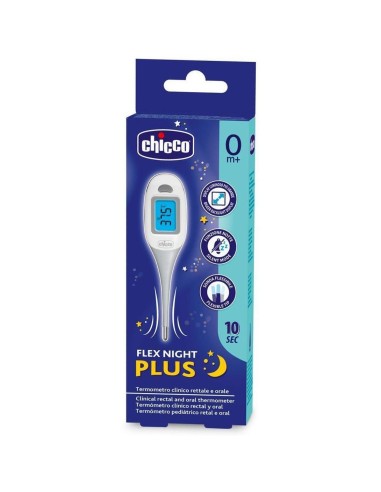 Chicco Termómetro Flex Night Plus, 1 Unidad