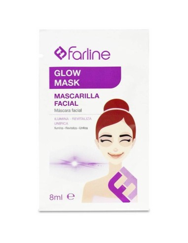Farline Glow Mask Mascarilla Facial, 10 Uds X 8 Ml