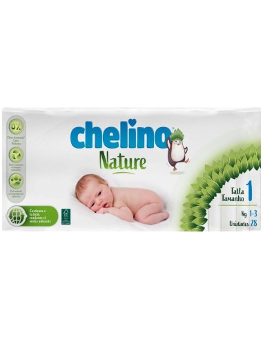 Chelino Nature Pañales Talla 1, 28 Unidades 2