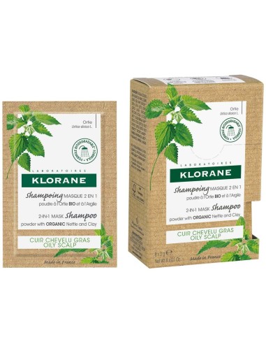 Klorane Ortiga Bio Champú-Mascarilla 2 En 1, 8 X 3 G 2