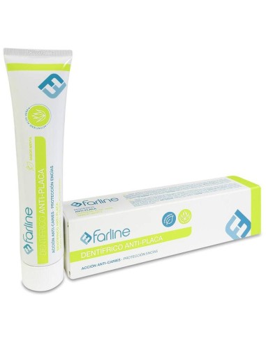 Farline Dentífrico Antiplaca Menta Y Aloe Vera, 125 Ml