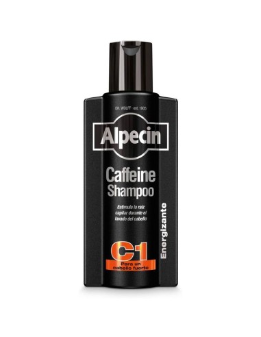 Alpecin C1 Black Edition Champú Con Cafeína, 375 Ml