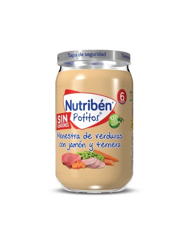 Nutribén Menestra de verduras con Jamón y Ternera potito...