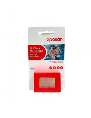 Aposan tapones de oídos silicona moldeable. 6 uds
