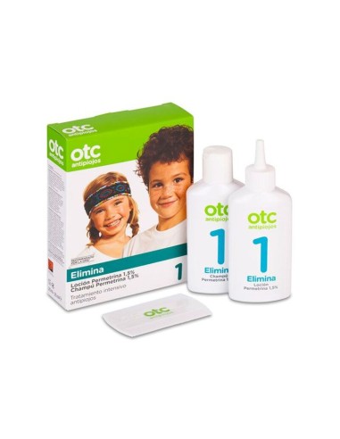 OTC Pack antipiojos Loción (100 ml)+ Champú permetrina...