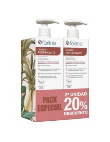 Pack Champú Farline Fotificante 2 x 500 ml.