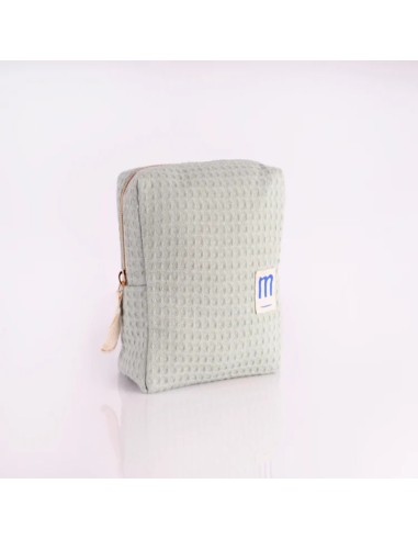 Mustela Neceser de Algodón color verde menta.