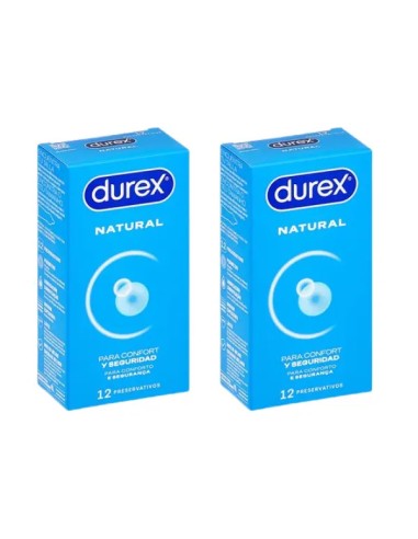 Durex Natural Plus Preservativos 12+ 12 Preservativos