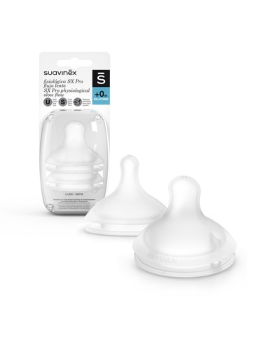 Tetina Silicona Fisiologica Suavinex Flujo S 2 U