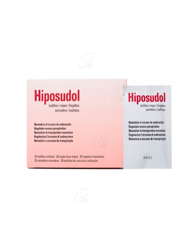 HIPOSUDOL TOALLITAS 3 ML 20 TOALLITAS