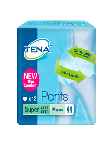 ABSORB INC ORINA LIGERA TENA PANTS SUPER T - MED 12 U