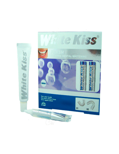 WHITE KISS FLASH COMPLETO BLANQUEAMIENTO DENTAL 6 ML 2 TUBOS