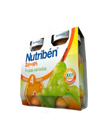 NUTRIBEN ZUMO FRUTAS VARIADAS 130 ML 2 U BIPACK