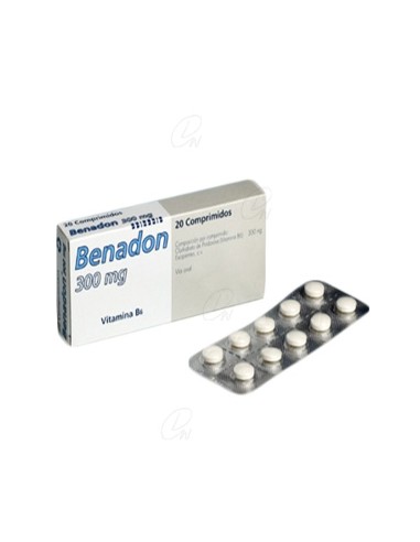 BENADON 300 mg COMPRIMIDOS RECUBIERTOS CON PELICULA, 20...