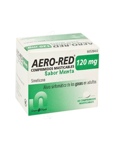 AERO RED 120 mg COMPRIMIDOS MASTICABLES SABOR MENTA, 40...