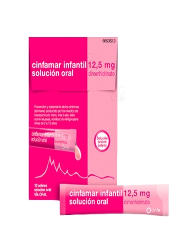 CINFAMAR INFANTIL 12,5 mg SOLUCION ORAL, 12 envases...