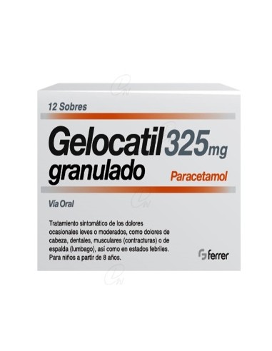 GELOCATIL 325 mg GRANULADO, 12 sobres