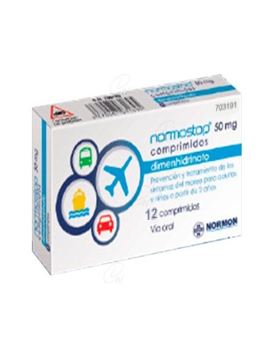 NORMOSTOP 50 MG COMPRIMIDOS, 12 comprimidos (Blister...