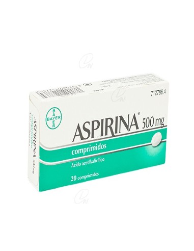 ASPIRINA 500 MG  20 COMP