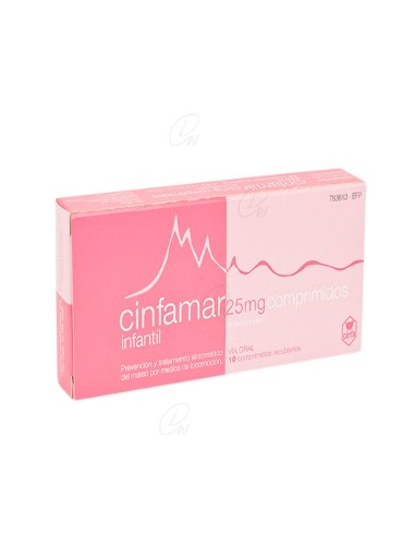 CINFAMAR INFANTIL 25 mg COMPRIMIDOS RECUBIERTOS, 10...