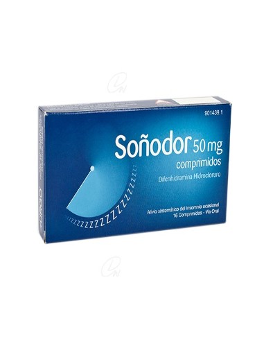 SOÑODOR 50 mg COMPRIMIDOS, 16 comprimidos