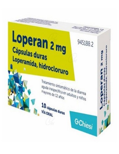 LOPERAN 2 mg CAPSULAS DURAS, 10 cápsulas