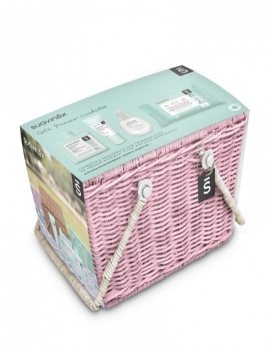 CESTA PICNIC  SUAVINEX ROSA PRIMEROS CUIDADOS.